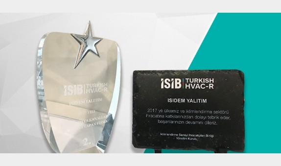 Isıdem Yalıtım'a İhracat Başarı Ödülü Isıdem Yalıtım'a İhracat Başarı Ödülü