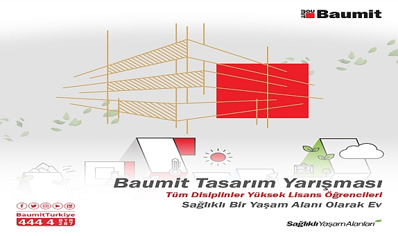 Baumit'ten "Sağlıklı Bir Yaşam Alanı Olarak Ev" Temalı Tasarım Yarışması Baumit'ten "Sağlıklı Bir Yaşam Alanı Olarak Ev" Temalı Tasarım Yarışması