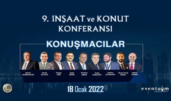 9. İnşaat ve Konut Konferansı Dijital Ortamda İnşaat Sektörünü Bir Araya Getirdi