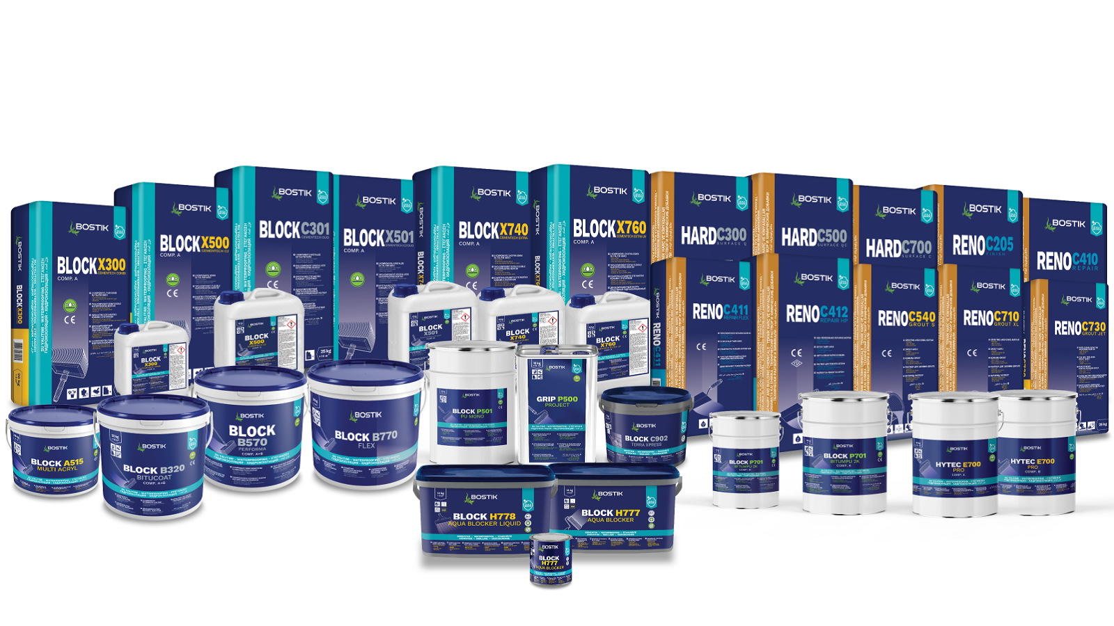 Bostik Seal & Block ürün serisi; yapıların suya karşı korunmasına yönelik tüm ihtiyaçlara cevap veriyor