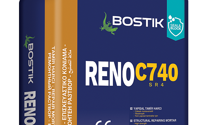 BOSTIK Yapısal Tamir ve Güçlendirme Harcı RENO C740 SR4 BOSTIK Yapısal Tamir ve Güçlendirme Harcı RENO C740 SR4