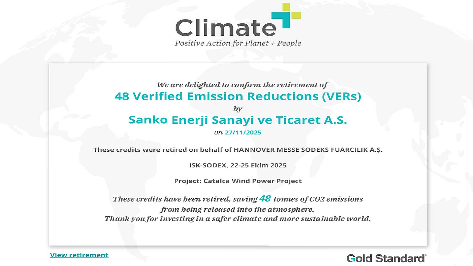 ISK-SODEX-2025'te Karbon Ayak İzi Nötr Hale Getirildi