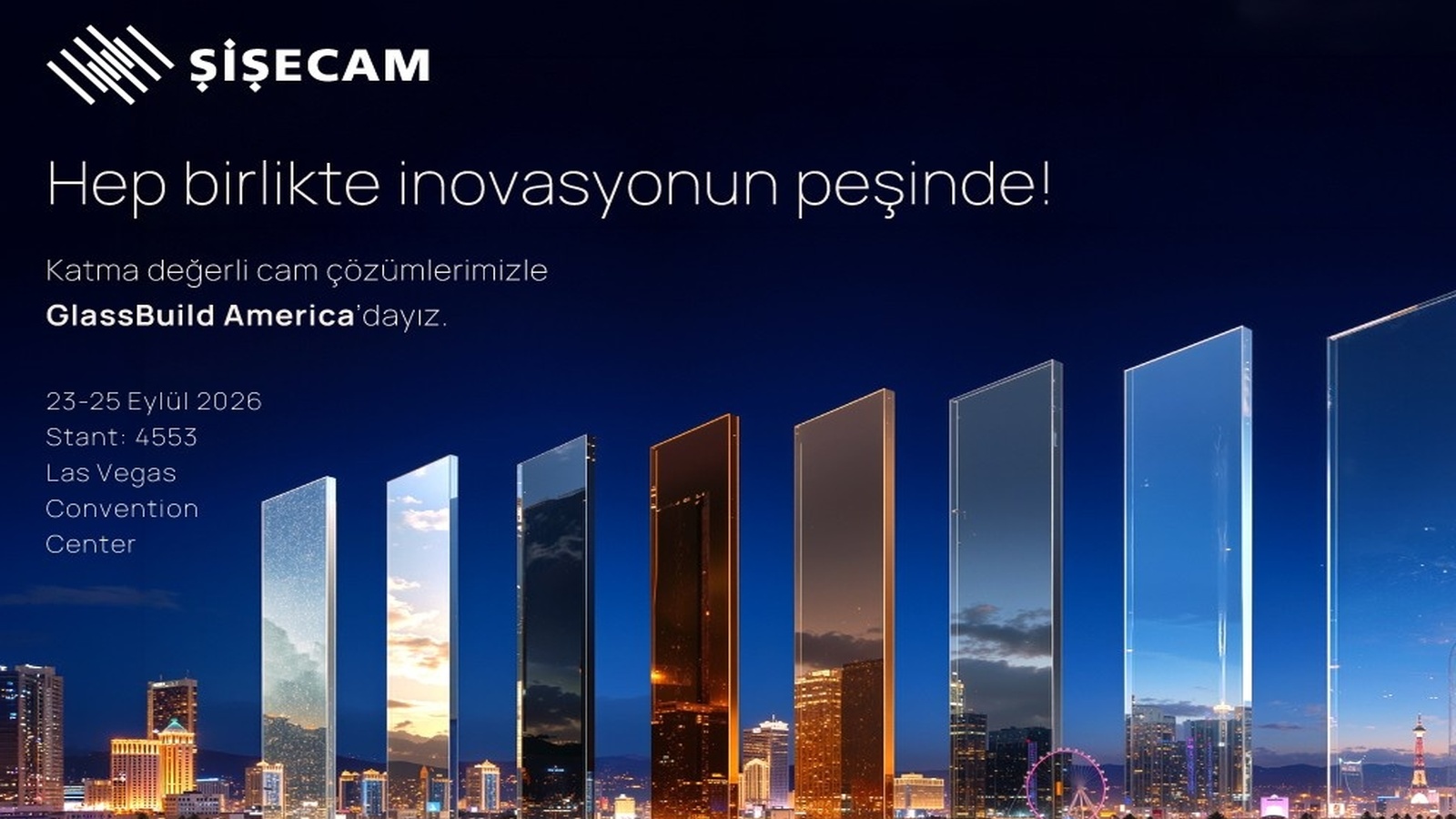 Şişecam GlassBuild America Fuarı'na katılacak Şişecam GlassBuild America Fuarı'na katılacak