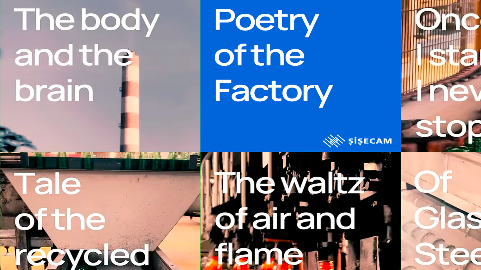 Şişecam'ın ödüllü projesi "Poetry of the Factory" B2B iletişimde yeni bir dönem başlatıyor