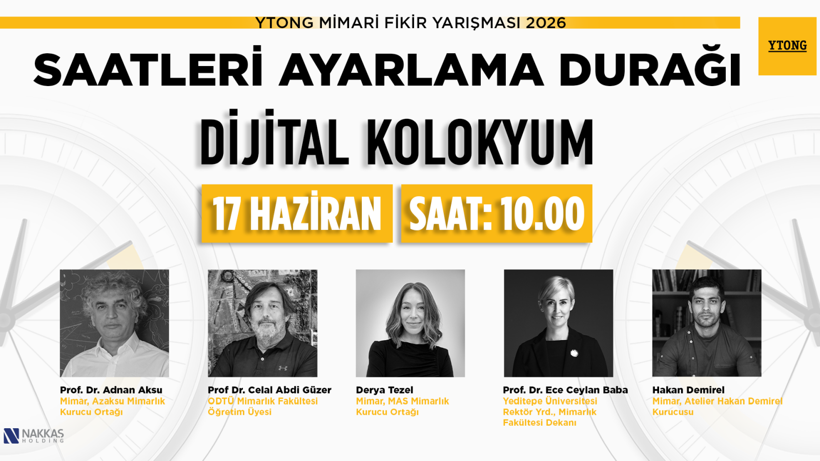 YTONG Mimari Fikir Yarışması Dijital Kolokyum'u 17 Haziran'da canlı yayında YTONG Mimari Fikir Yarışması Dijital Kolokyum'u 17 Haziran'da canlı yayında