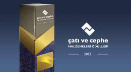 Çatı ve Cephe Malzemeleri Ödüllerinde de Adaylık Süreci Devam Ediyor Çatı ve Cephe Malzemeleri Ödüllerinde de Adaylık Süreci Devam Ediyor