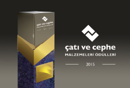 Çatı ve Cephe Malzemeleri Ödülleri 2015'te Okur Oylaması Devam Ediyor Çatı ve Cephe Malzemeleri Ödülleri 2015'te Okur Oylaması Devam Ediyor