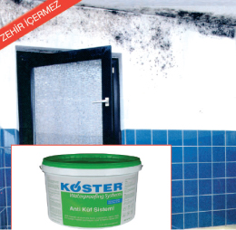 Duvar ve tavanlarda küf oluşumuna karşı KÖSTER® Anti Küf Sistem Duvar ve tavanlarda küf oluşumuna karşı KÖSTER® Anti Küf Sistem
