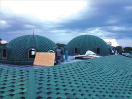 Antalya Katre Hamam'ın Çatısı BTM Shingle Yakut ile Kaplandı Antalya Katre Hamam'ın Çatısı BTM Shingle Yakut ile Kaplandı